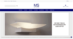 Desktop Screenshot of ms-belysning.no